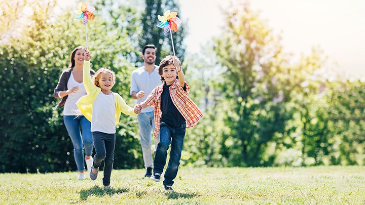 Family running