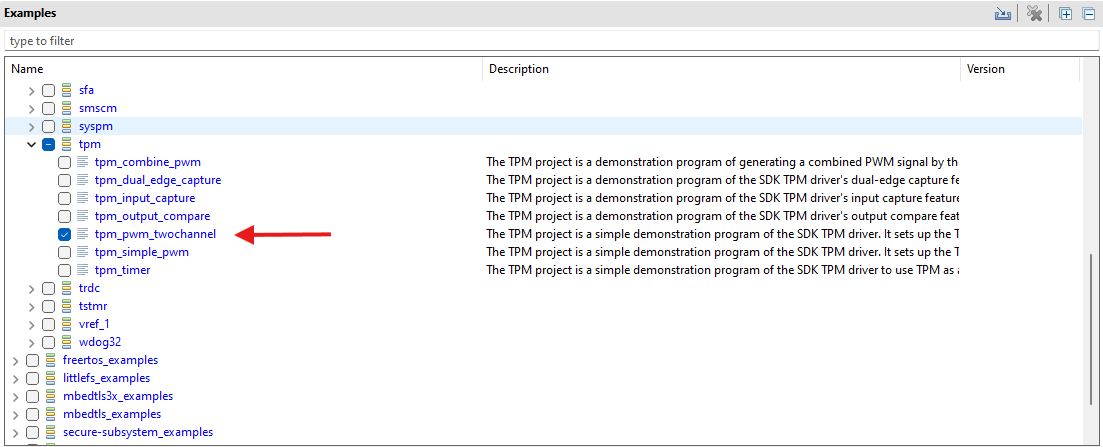 FRDM-MCXW71 TPM Examples